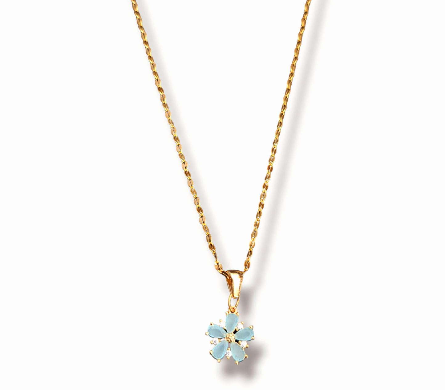 Fiori Aqua Halskjede
