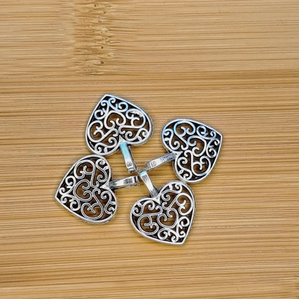 2 stk Anheng Vintage Heart