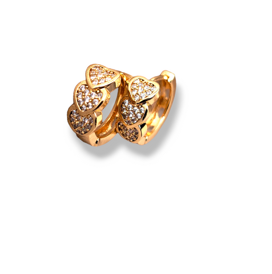 Heart Zirconia Øredobber