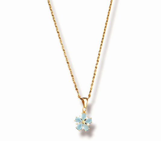 Fiori Aqua Halskjede