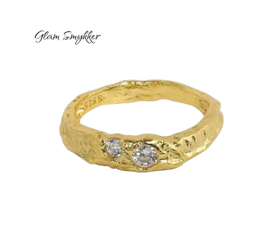 Crystal Sølvring