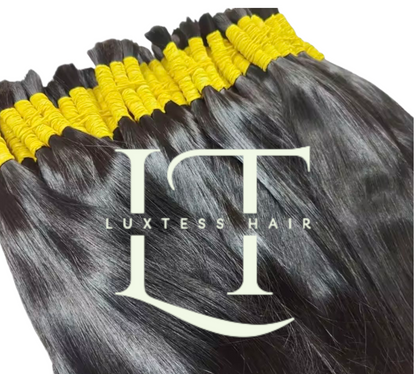 Premium Virgin Raw Hair – Bulk & Weft (100g)
